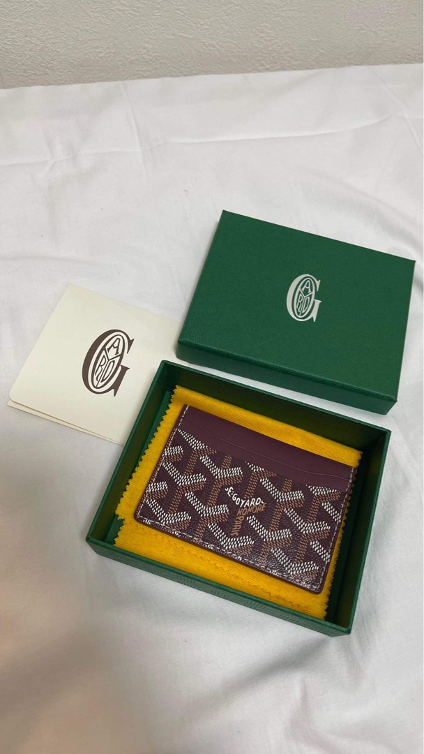 Goyard card cheap holder personalized
