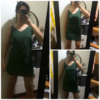 Green Zalora Slip Dress