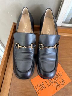 Gucci Horsebit black leather shoes