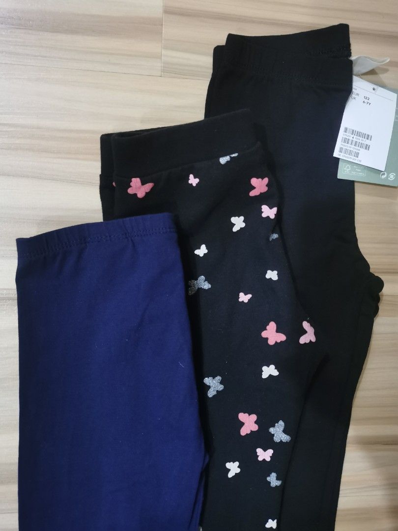 H&M leggings (3pcs) size 5-6y and 6-7y New & Used, Babies & Kids