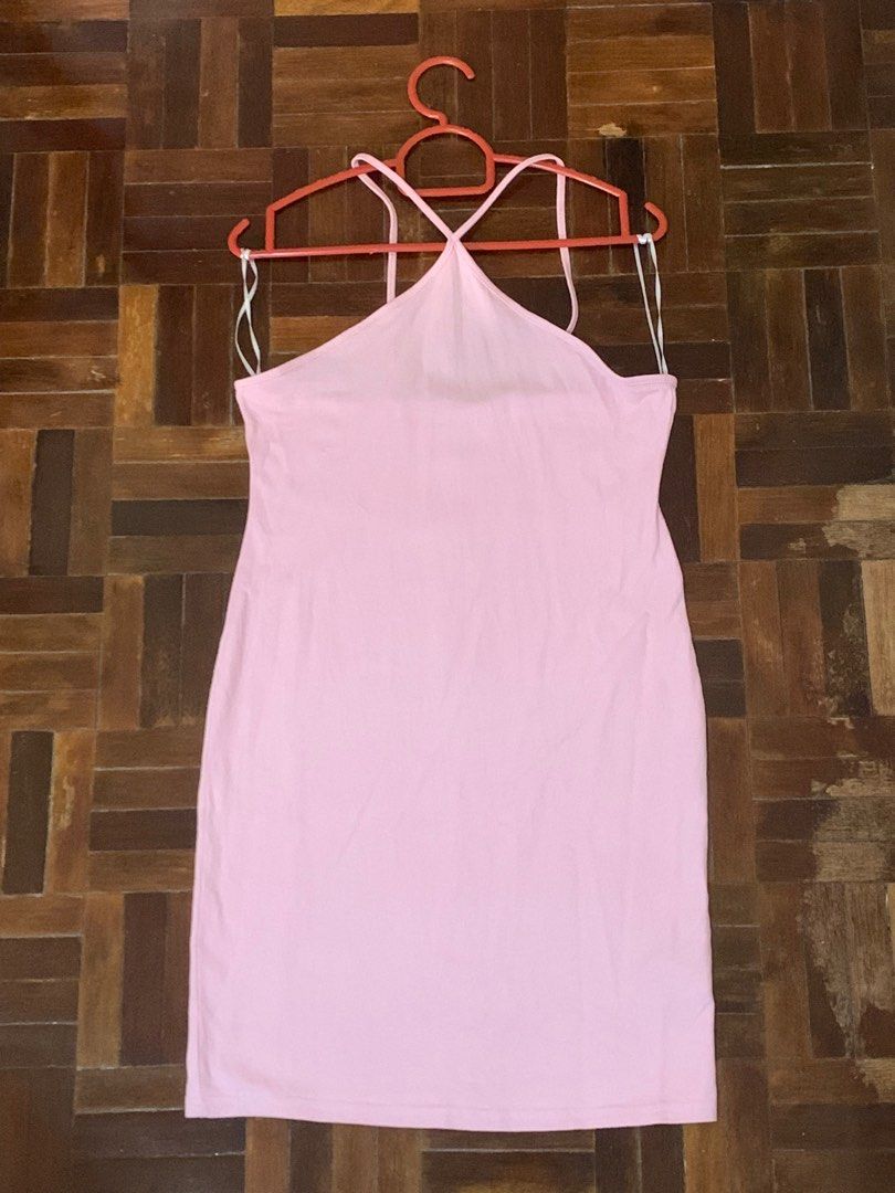H&M Pink Halter Bodycon Dress Y2K, Women's Fashion, Dresses & Sets, Dresses  on Carousell