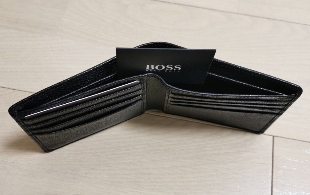 BOSS Gbbm Leather Cardholder And Wallet Gift Set in Black for Men | Lyst