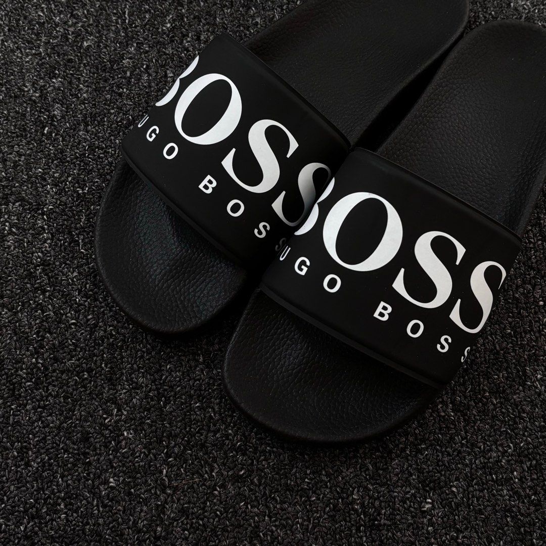Hugo Boss Solar Logo Slide Sandal UK7 Men s Fashion Footwear