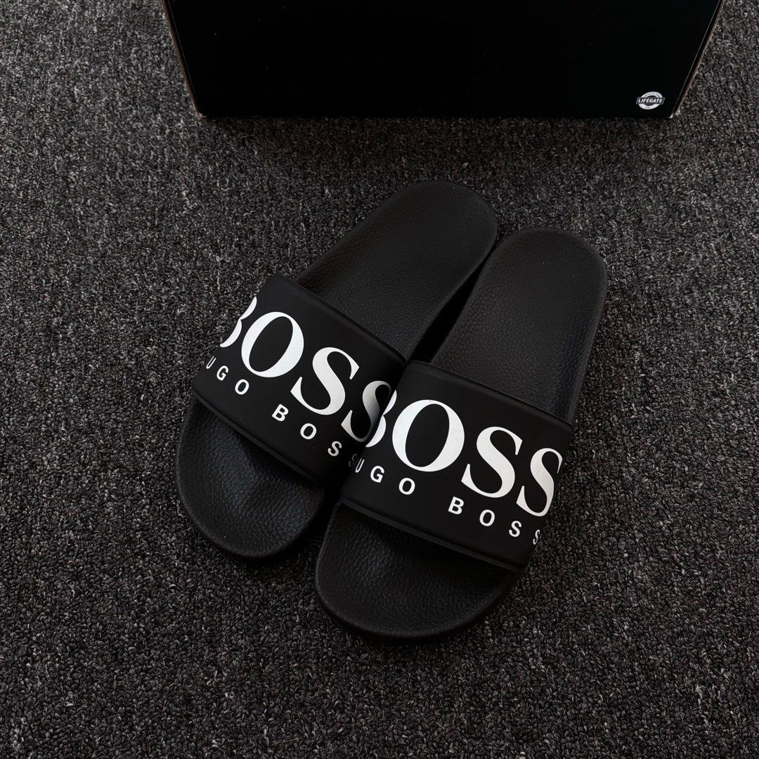 Hugo Boss Solar Logo Slide Sandal UK7 Men s Fashion Footwear