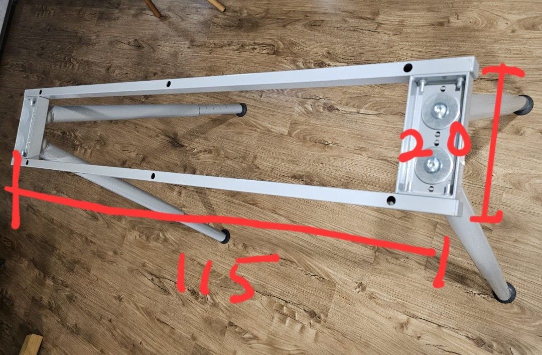 Galant Ikea adjustable Table legs Frame, Furniture & Home Living