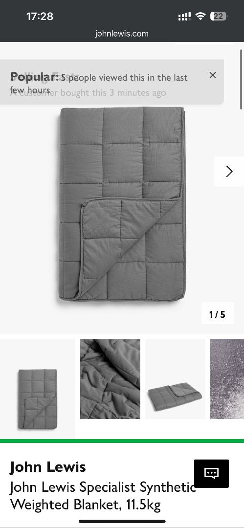 John lewis hotsell weighted blanket