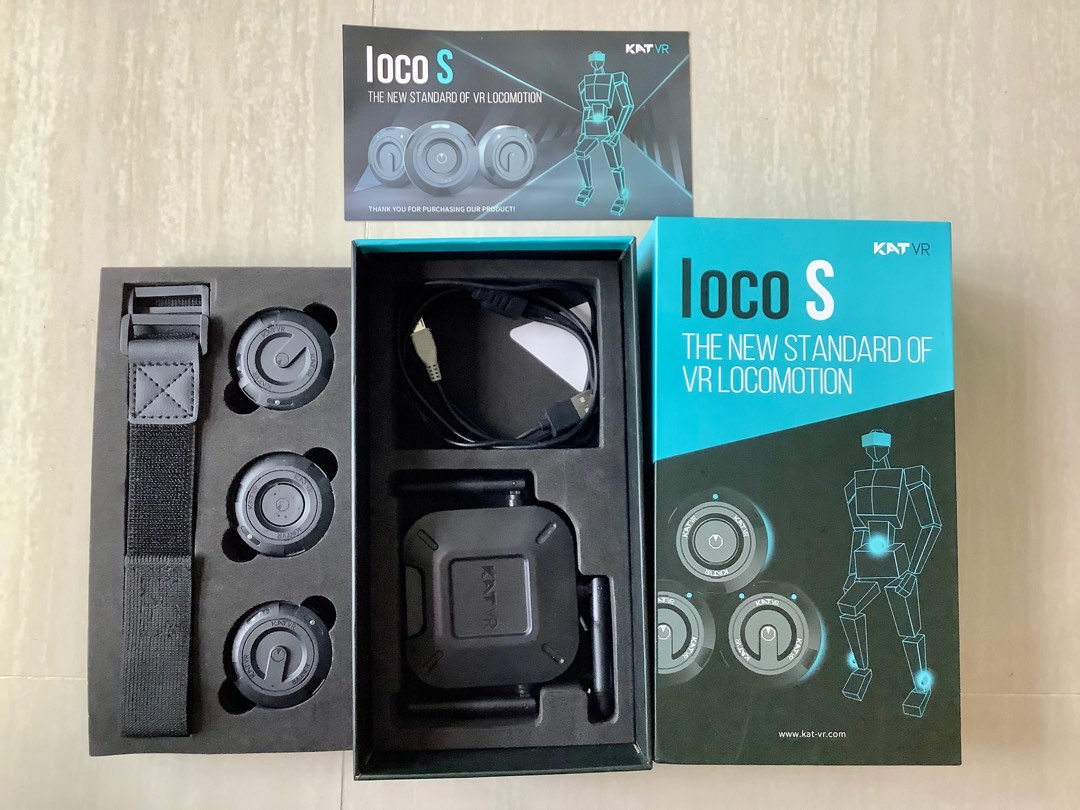 KatVR loco s VR機器 足踏みで前進！】VRトラッカー『KAT Loco S』を