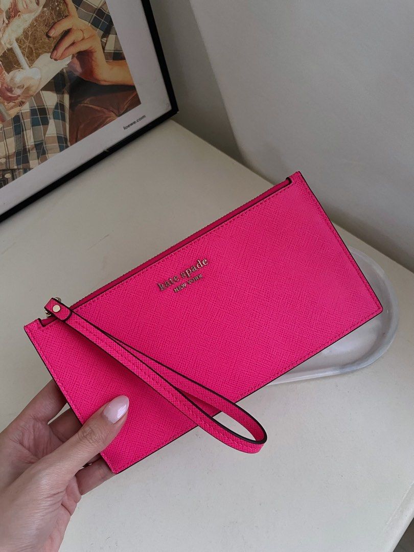 Kate spade hot pink wallet new arrivals