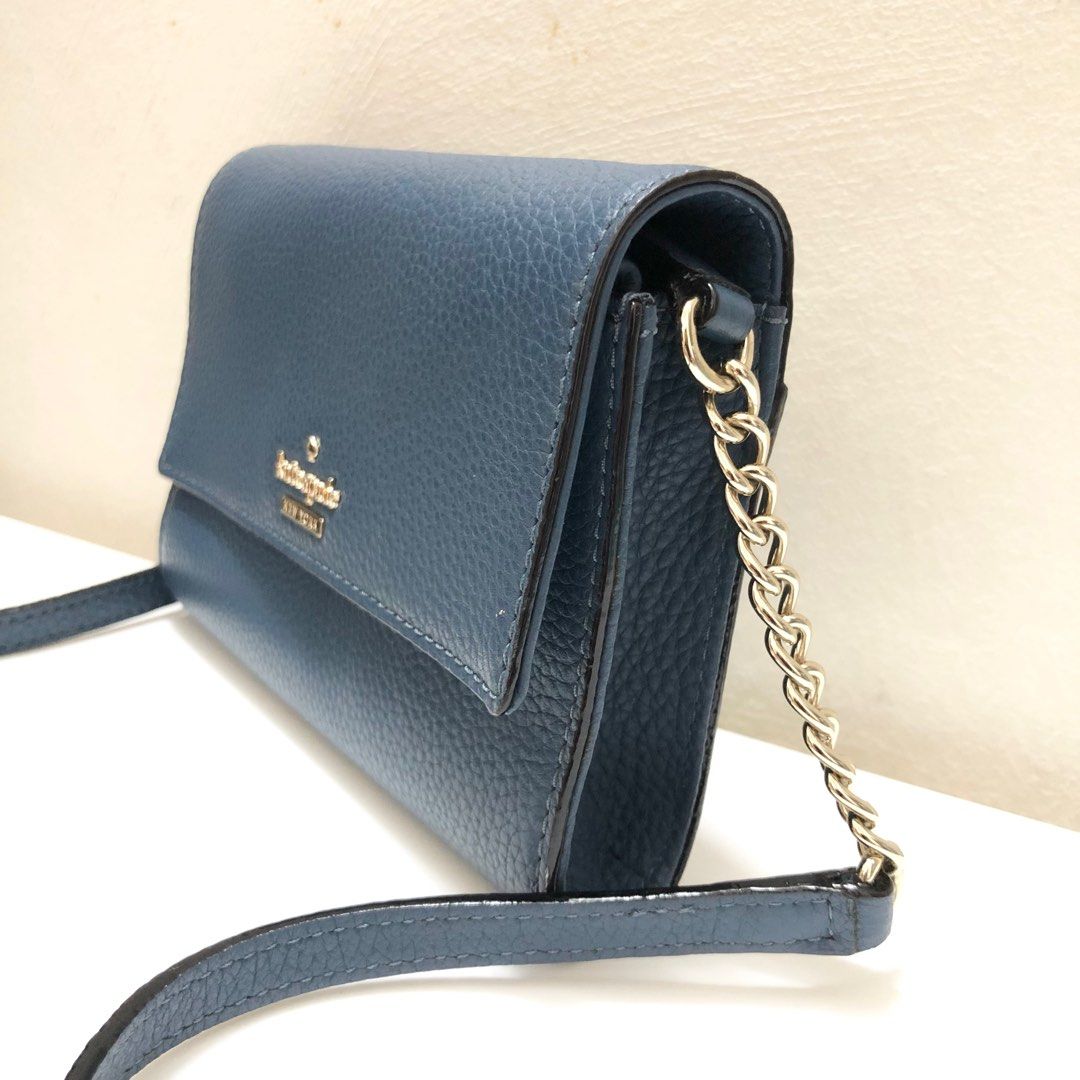 Kate Spade New York Crossbody Wallet Purse Sling Bag Women Blue