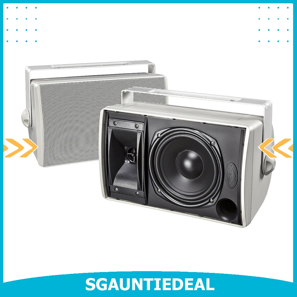 Klipsch KHO7 Outdoor Loudspeaker (Pair, White), Audio, Soundbars