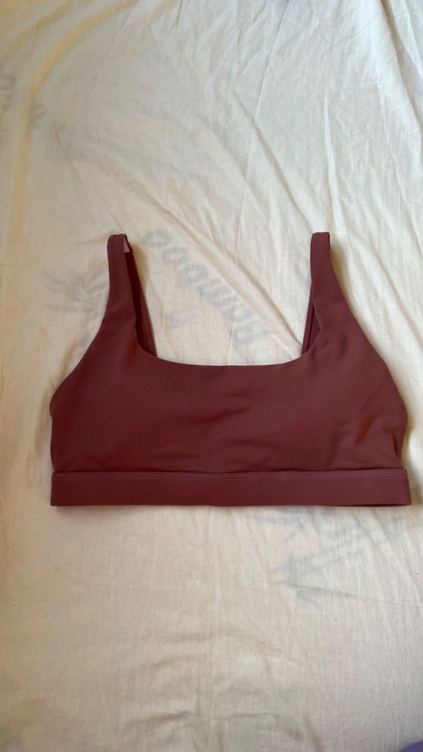 Kydra Maroon Padded Scoop Sports Bra