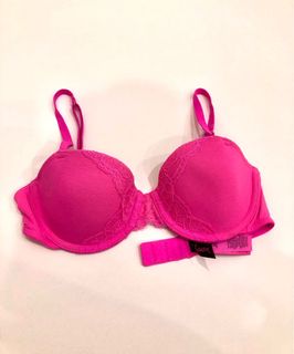 Women's size 12F (34DDD) 'LA SENZA' Gorgeous teal lace push up bra - EUC,  Women's Fashion, Clothes on Carousell