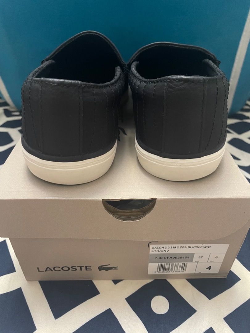 Lacoste women's clearance gazon slip on