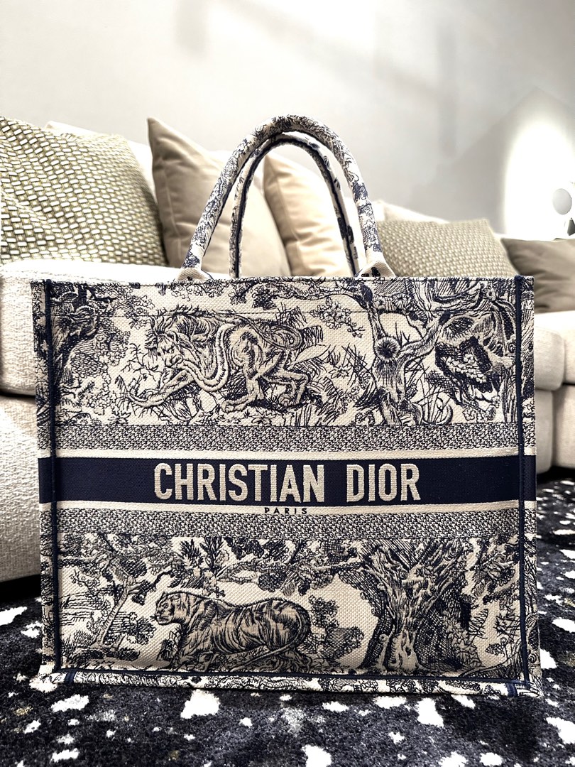 Large Dior Book Tote Luxury Bags Wallets on Carousell
