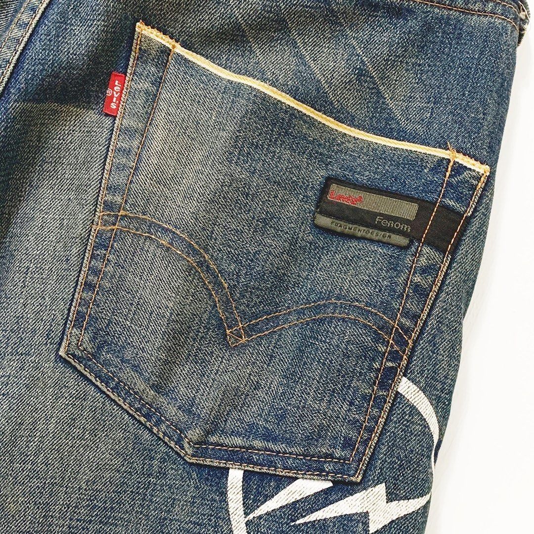 Levi's Fenom フラグメント W32 L24カーキ 505-0207M LEVI'S