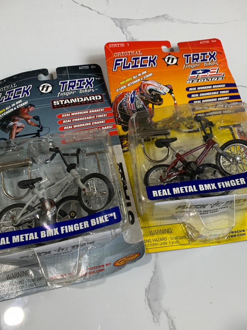 Lot of 2 Vintage Flick Trix Metal Finger Bikes Diamondback BMX Turner Mtn  Bike, Hobbies & Toys, Memorabilia & Collectibles, Vintage Collectibles on  Carousell