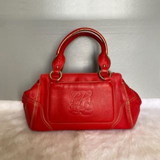 Louis Quatorze Red Leather Tote Bag