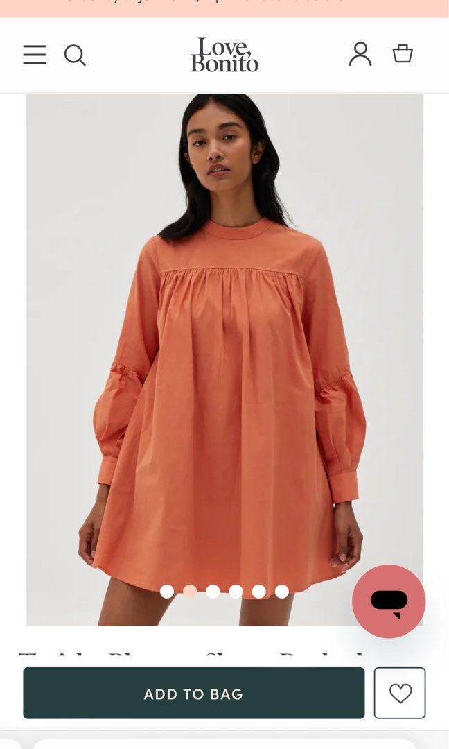 Buy Tanisha Blouson Sleeve Ruched Babydoll Dress @ Love, Bonito
