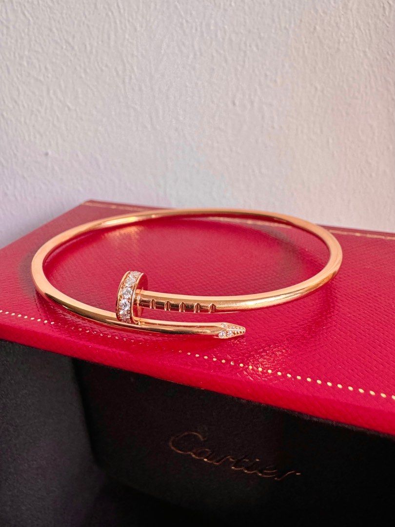 Lowest Price Auth Cartier Juste Un Clou JUC Bracelet Rose gold