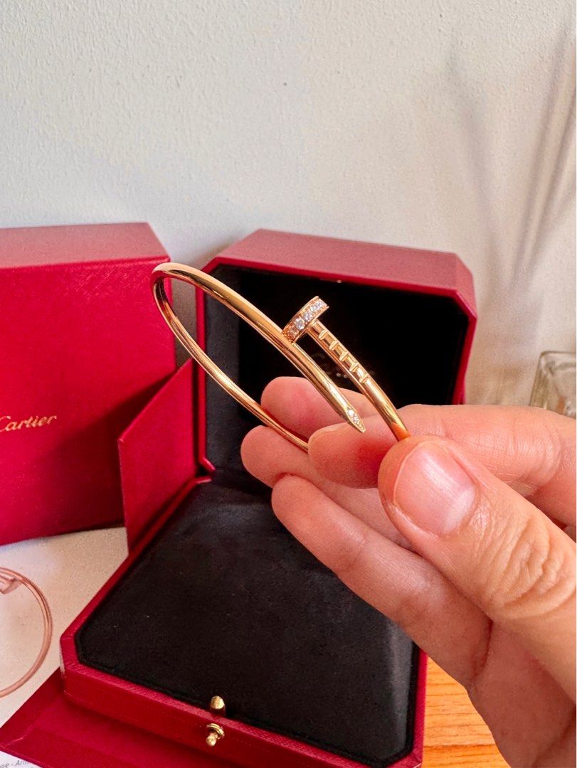 Lowest Price Auth Cartier Juste Un Clou JUC Bracelet Rose gold