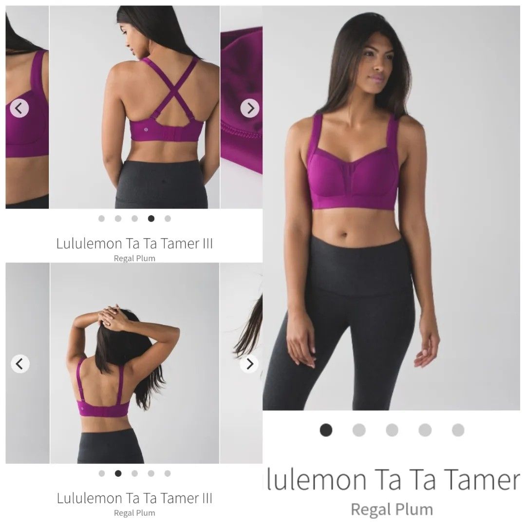 Lululemon Ta ta tamer sports bra 34D Black Women's