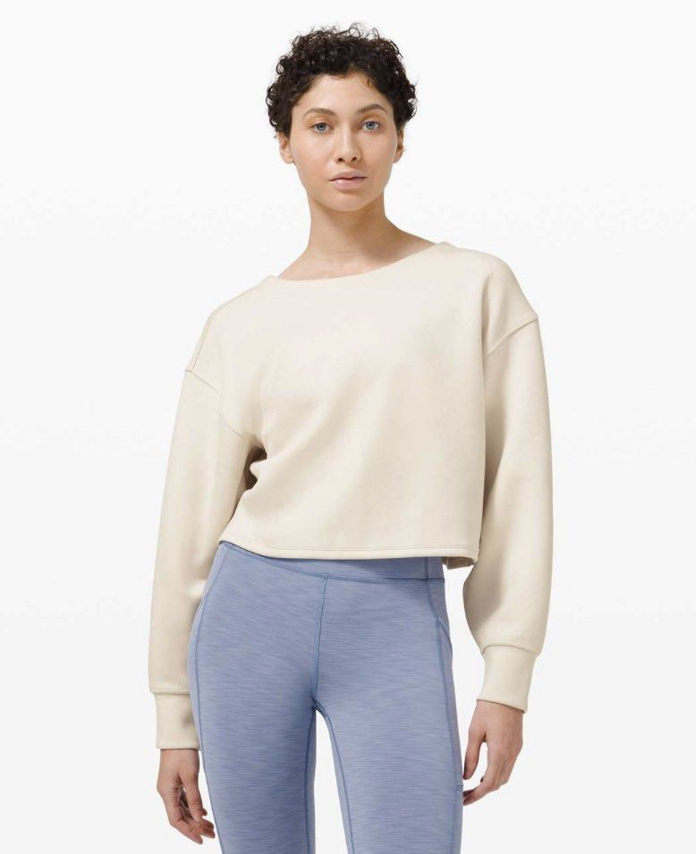 Lululemon Twist Back-to-Front Pullover in White Opal (Sz 4), Women's  Fashion, Activewear on Carousell