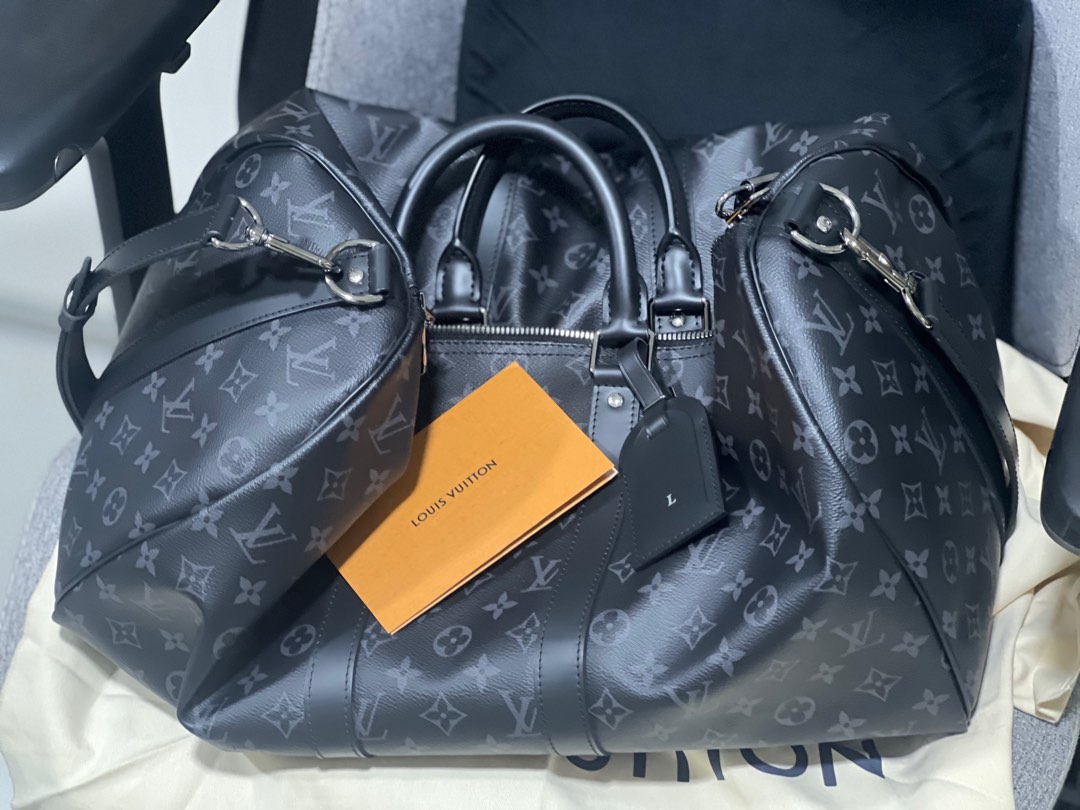 LV MONOGRAM ECLIPSE Keepall 45 Louis vuitton Luxury Bags