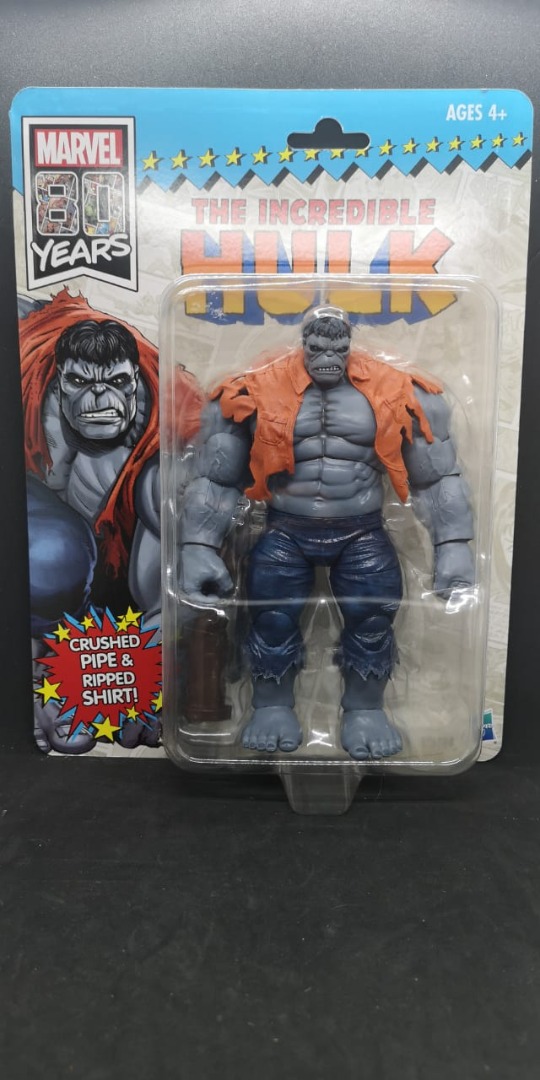 Marvel Legends Retro Avengers Grey Hulk Signed by Ario Anindito
