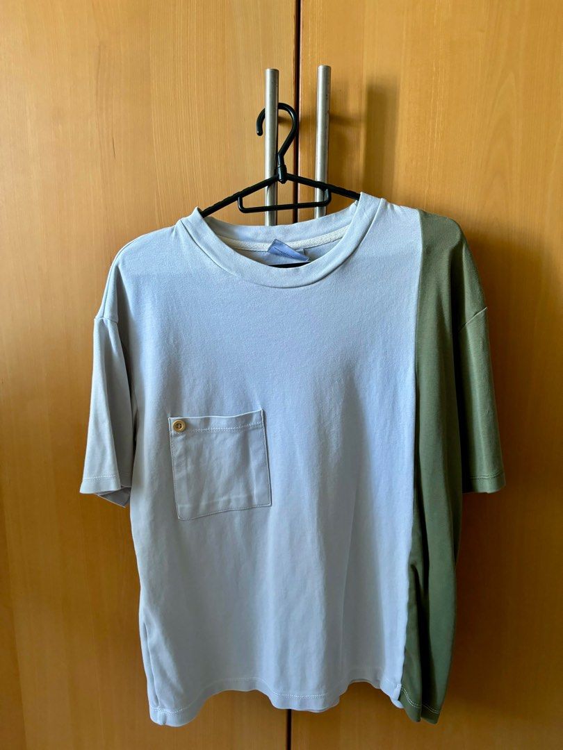 mens grey pocket tee
