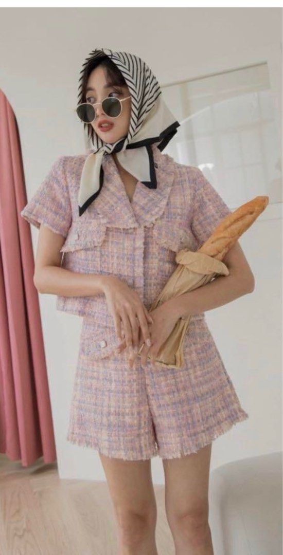 Morre Chanel inspired tweed set