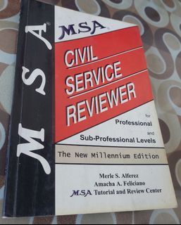 MSA CIVIL SERVICE REVIEWER