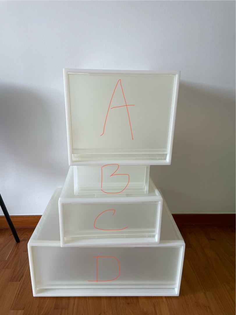 Muji storage boxes various sizes, Furniture & Home Living, Home