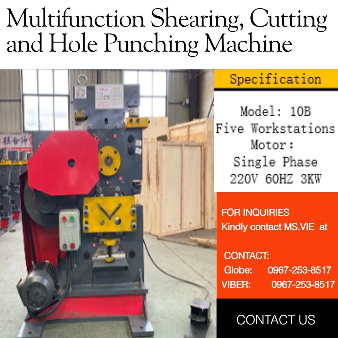 MULTIFUNCTION SHEARING, CUTTING AND HOLE PUNCHING MACHINE, Commercial ...