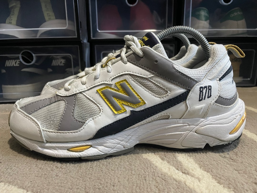 New balance deals 878 white yellow
