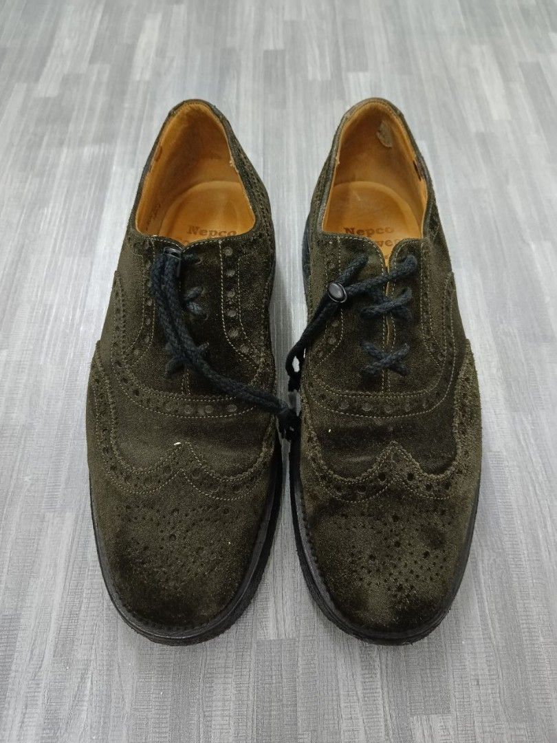 Nepco Footwear Suede leather Boots Sz Uk 7 Us 8 color dark green Made England NEPCO MADE IN ENGLAND, Men main image 2