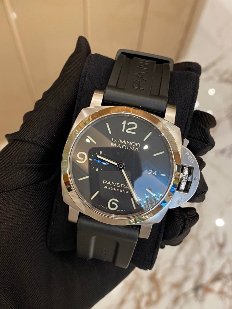 NEW YEAR SALE 2022 PANERAI LUMINOR MARINA REF PAM01312 BLACK DIAL