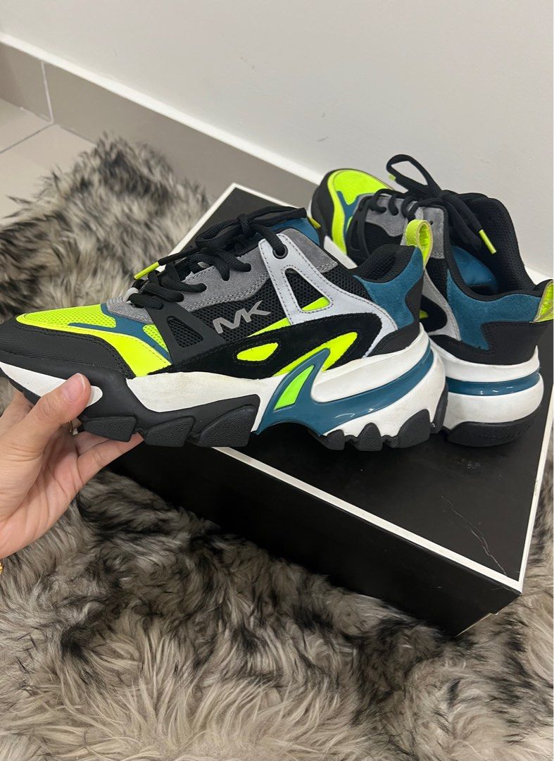NIB MICHAEL KORS NEON LIME Men s Fashion Footwear Sneakers on