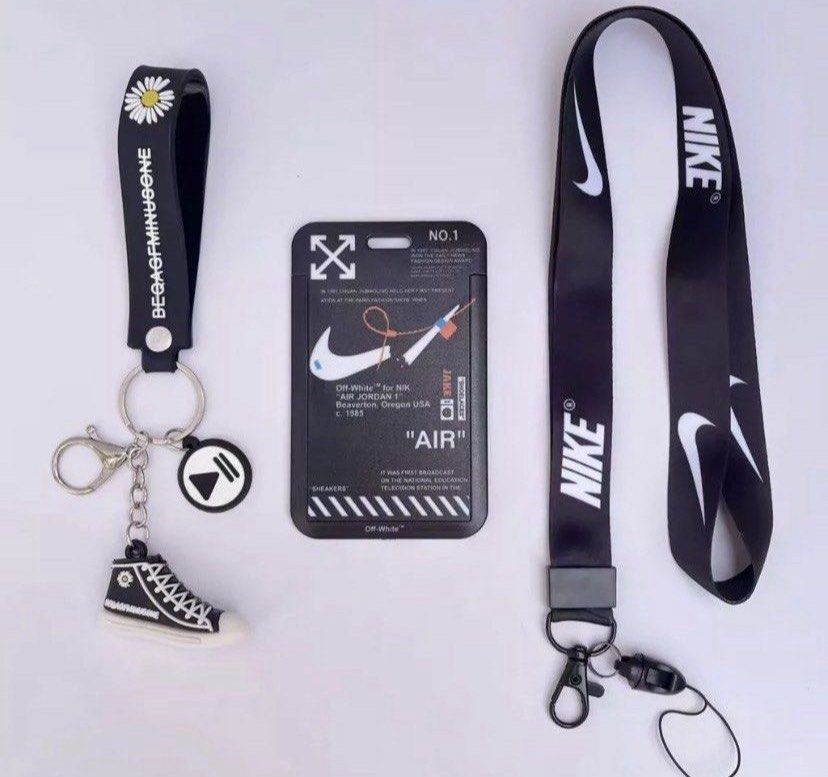 Nike ID Card Card Holder Name Tag Lanyard Keychain