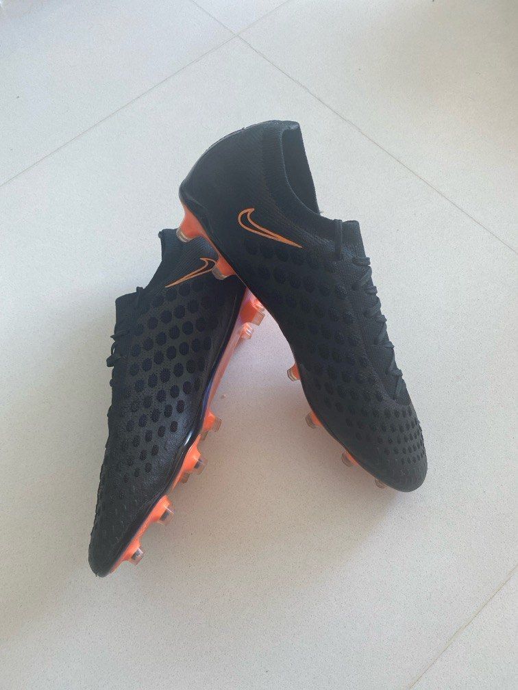 Nike hypervenom phantom fg soccer cleats (black/bright citrus) discount