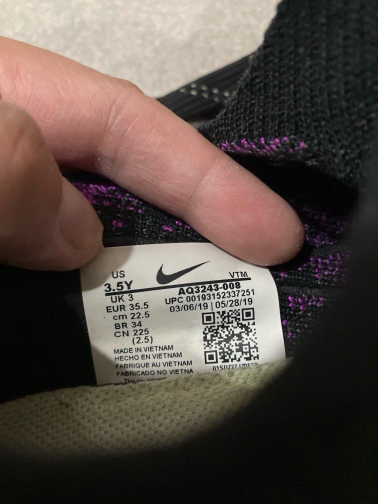 Nike 35.5 sales in cm