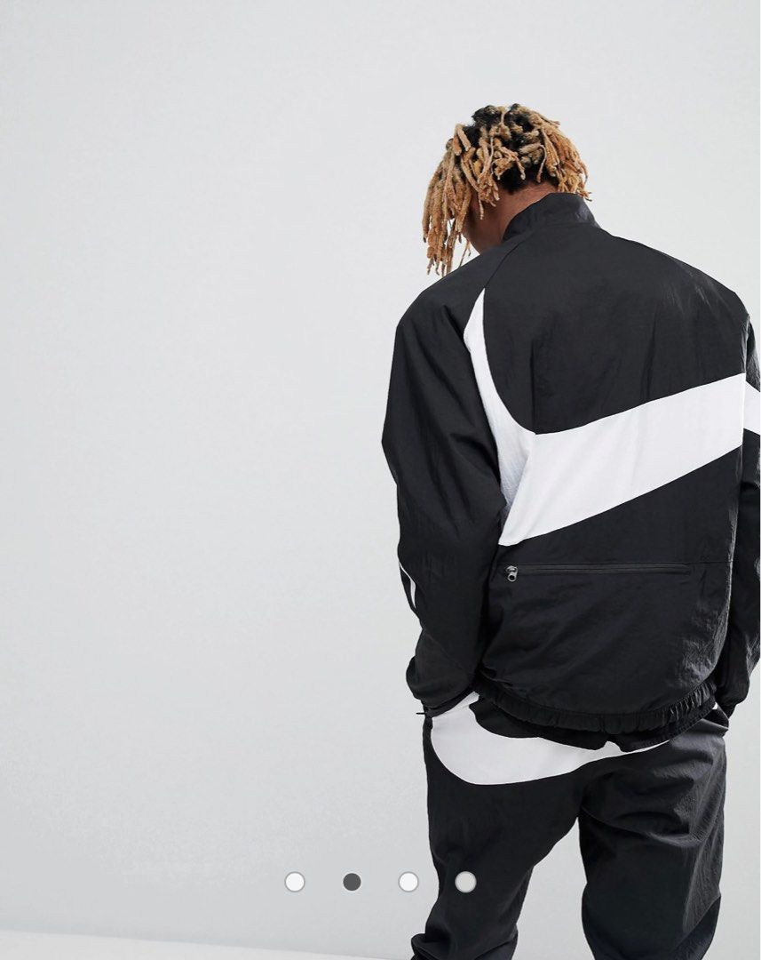 Nike vaporwave swoosh half hotsell zip jacket