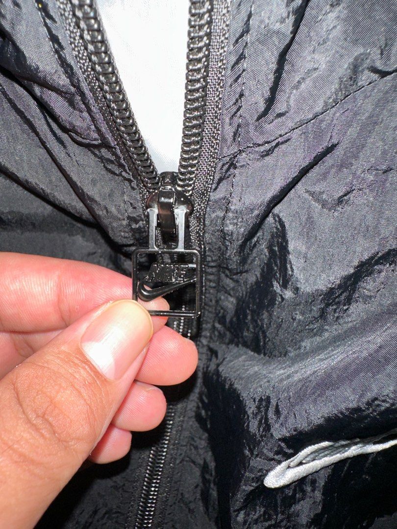 Nike Vaporwave Packable Half Zip Jacket With Large Swoosh In Black