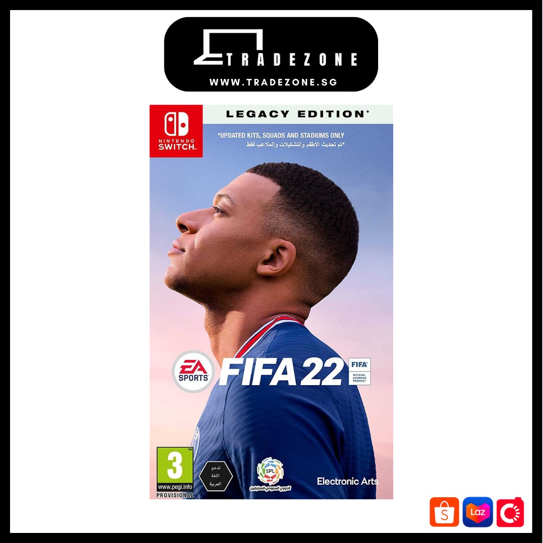 Nintendo Switch: EA FIFA 22 Edition, Carousell Games, Video Nintendo Legacy Video Sports on Gaming