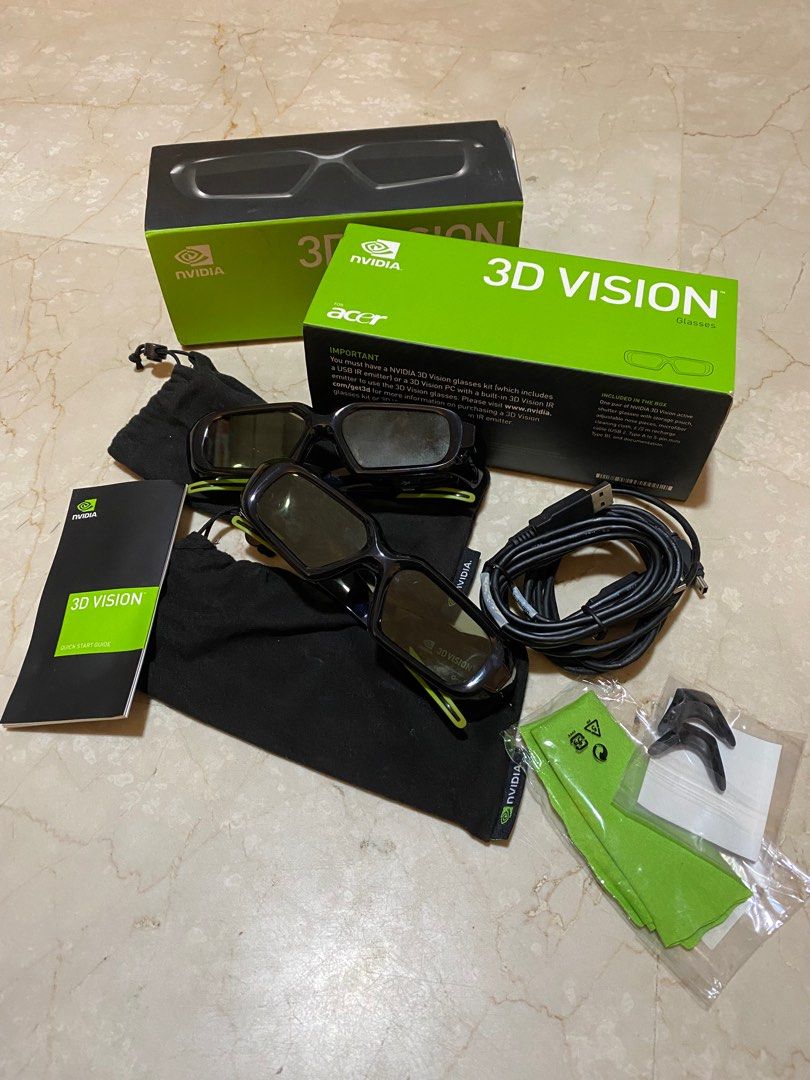 NVIDIA 3D Vision Glasses, Computers & Tech, Parts & Accessories, Other Accessories on Carousell