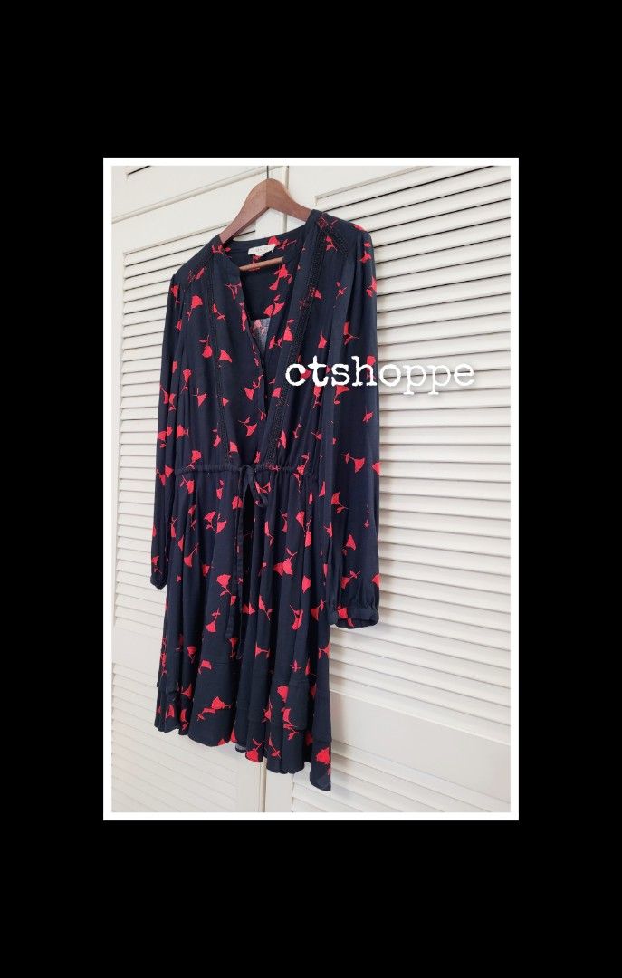 Oasis floral hot sale blouse dress