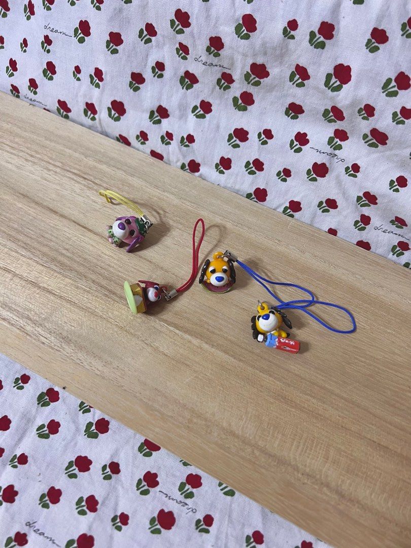 OCHA KEN Dog Charm Keychain (Category: Character Goods) located in Quezon City. Submitted by anikaniksbyirene (Listing ID 1282175344, Image 2). Description: set.