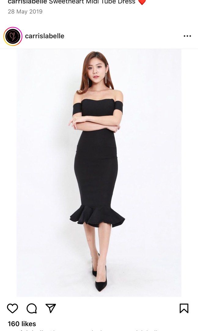 Off Shoulder Mermaid Midi Dress Women s Fashion Dresses Sets