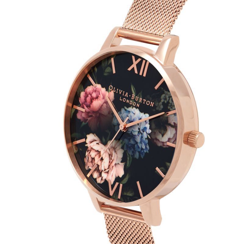 Olivia burton dark bouquet watch top