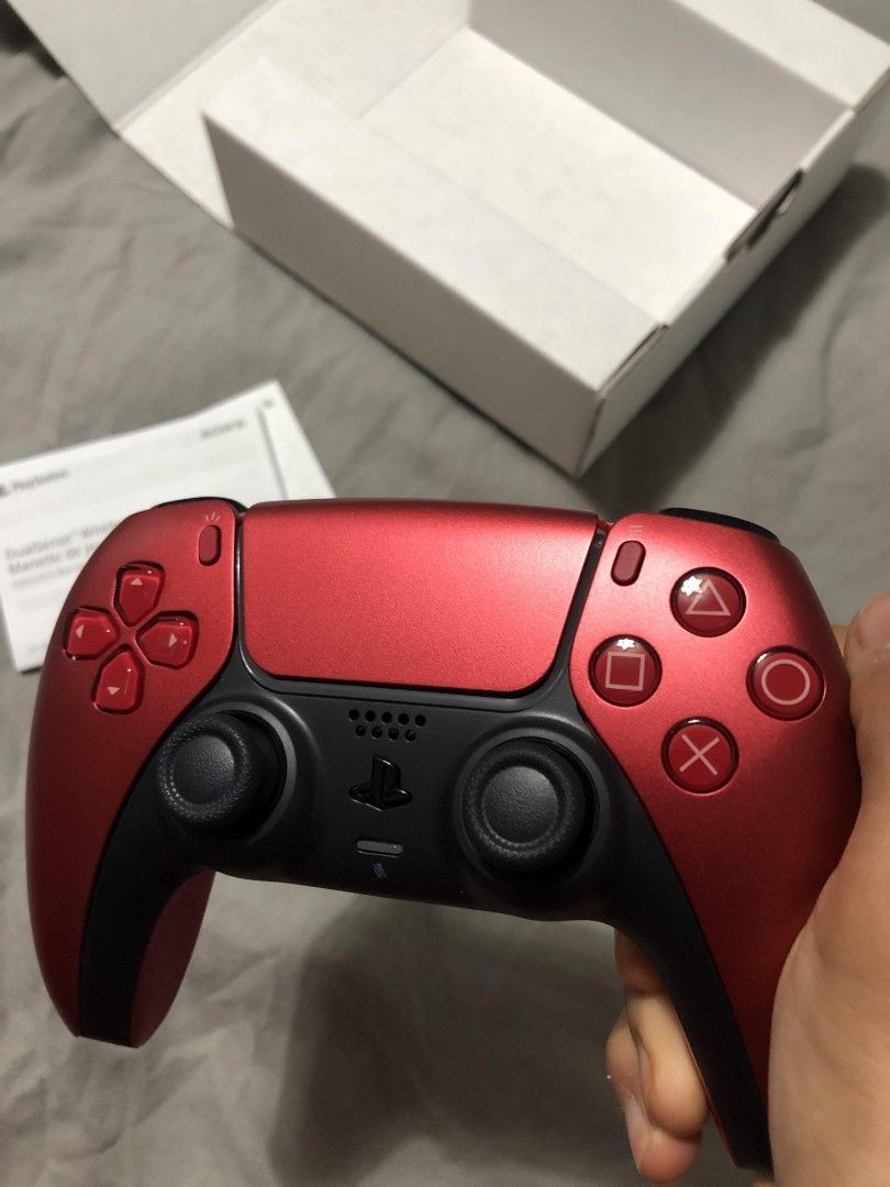 Original Ps5 controller volcanic red, Video Gaming, Gaming Accessories ...