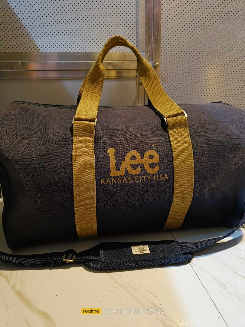 Original Vintage LEE Heavy canvas duffle bag travel bag sports